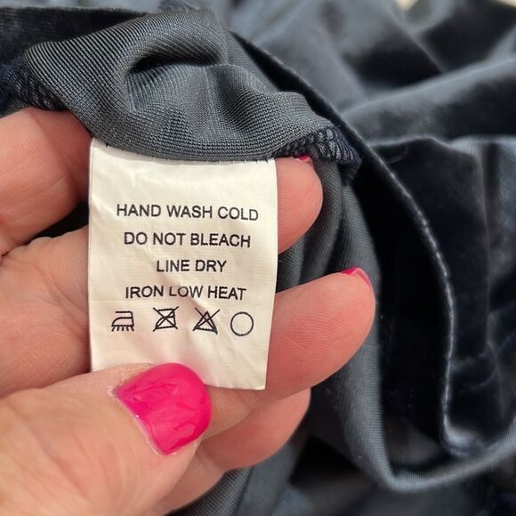 Blush Mark Dreaming of You French Blue Velvet Maxi Dress size 2X - Picture 16 of 16